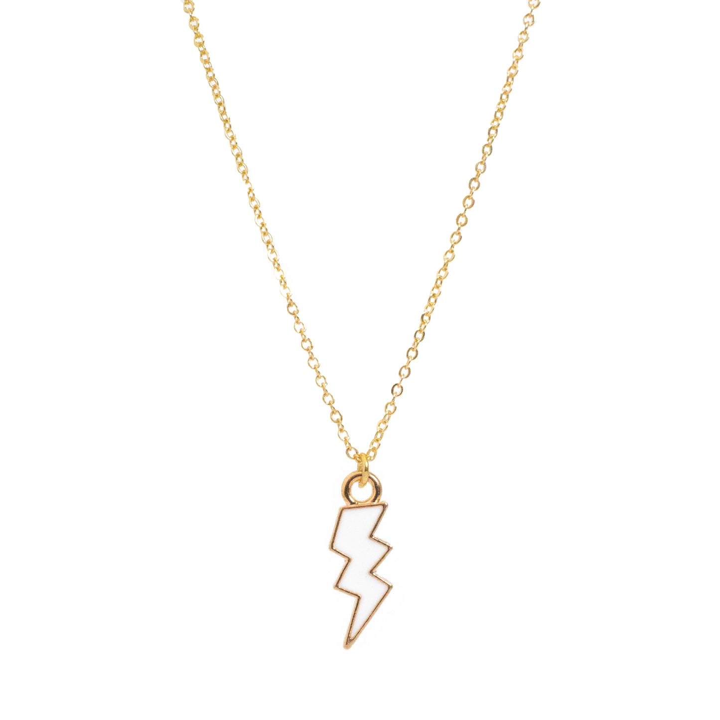 Enamel Lightning Bolt Necklace