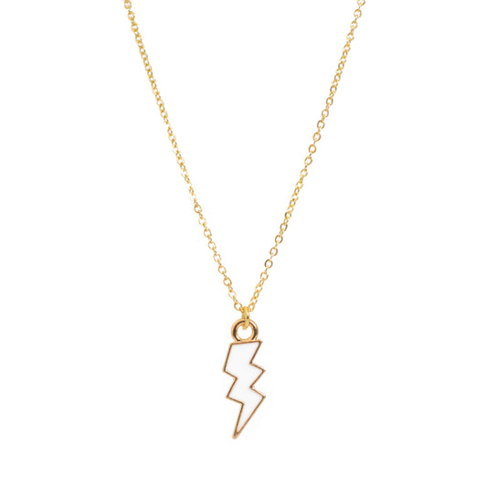 Enamel Lightning Bolt Necklace