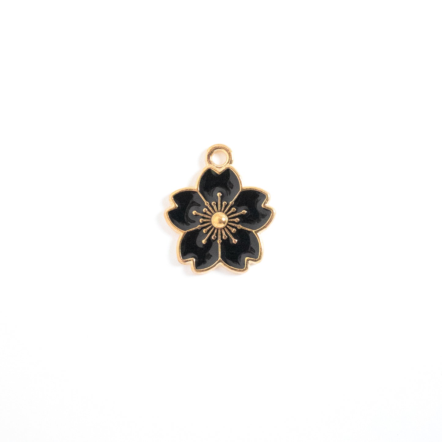 Enamel Cherry Blossom Charm