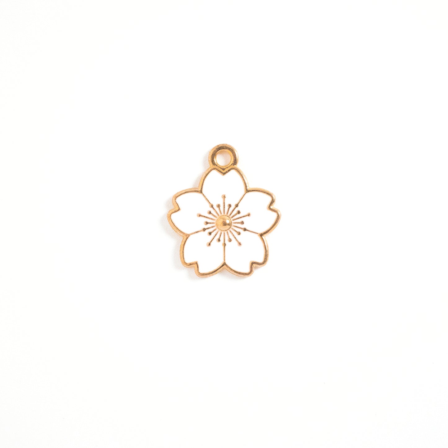 Enamel Cherry Blossom Charm