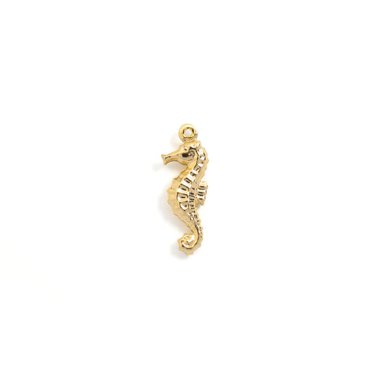 Gold Seahorse Charm