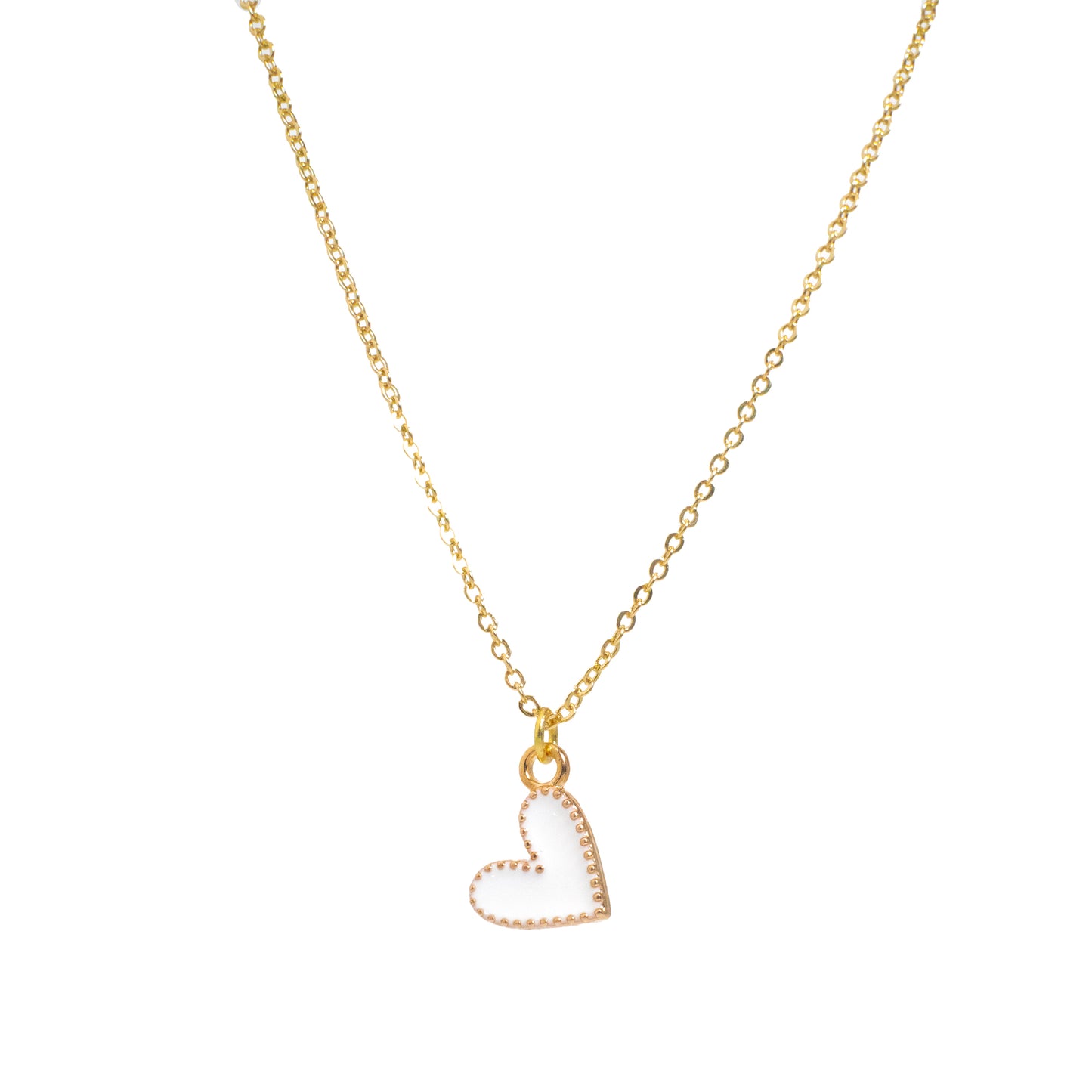 Enamel Heart Necklace