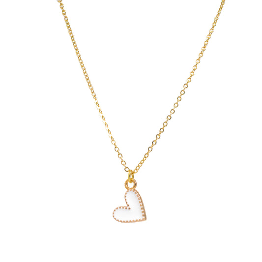 Enamel Heart Necklace