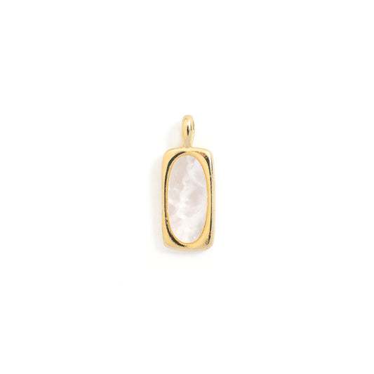 Rectangle Mother-of-Pearl Charm