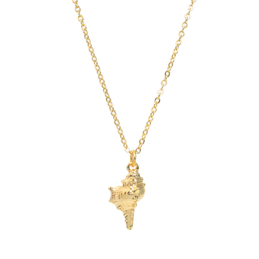 Gold Conch Necklace