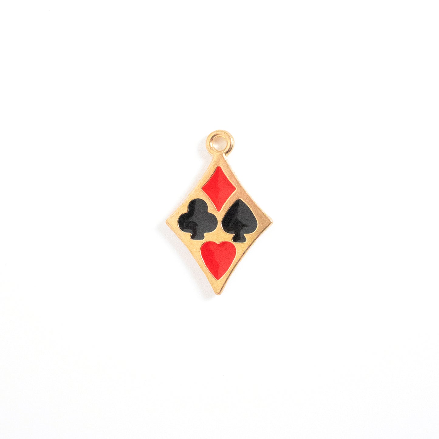 Enamel Playing Card Charm