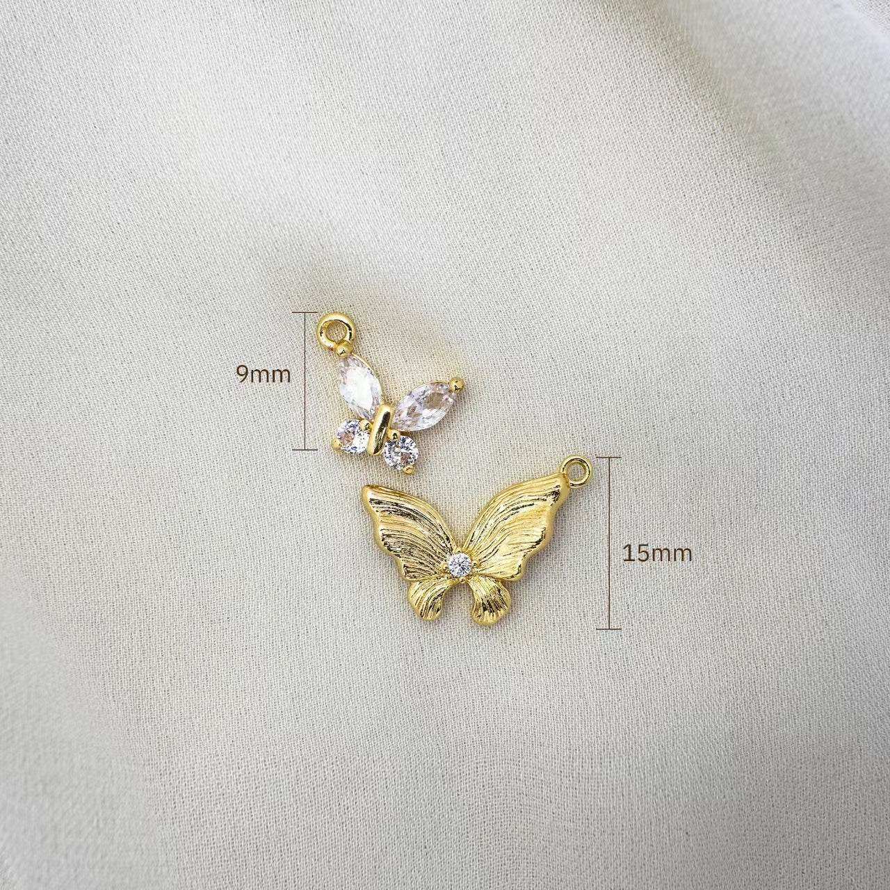 Zircon Butterfly Necklace