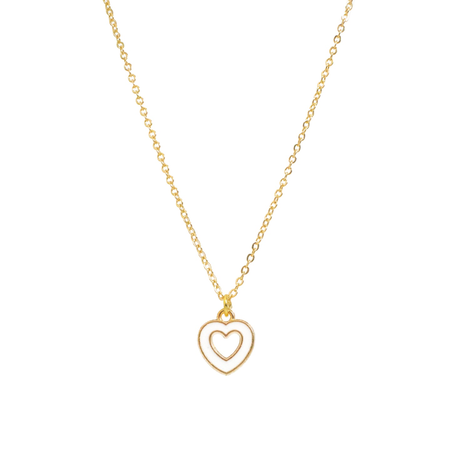 Enamel Mini Heart Necklace