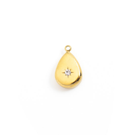 Gold Teardrop Charm